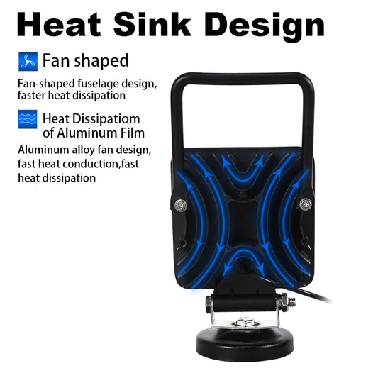 LED-Arbeitsleuchte / Lampada da lavoro – 48W | Magnetfuß | 12–24V