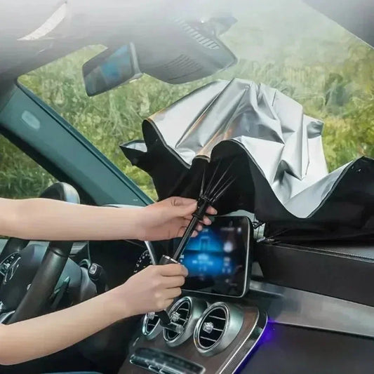 Faltbarer Sonnenschutzschirm für die Windschutzscheibe – UV- & Hitzeschutz